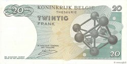 20 Francs BELGIUM  1964 P.138 XF