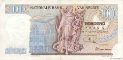 100 Francs BELGIUM  1968 P.134a VF