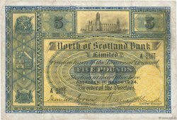 5 Pounds SCOTLAND  1934 PS.640b BC+