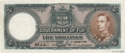 5 Shillings FIGI  1942 P.037e