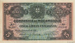5 Libras MOZAMBIK Beira 1934 P.R32 SS