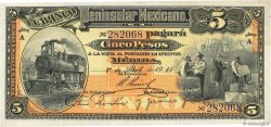 5 Pesos MEXICO Mérida 1914 PS.0465a q.FDC