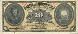 10 Pesos MEXICO Queretaro 1914 PS.0391b VF