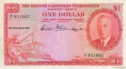 1 Dollar CARIBBEAN   1950 P.01 VF