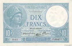 10 Francs MINERVE modifié FRANCIA  1939 F.07.01 EBC