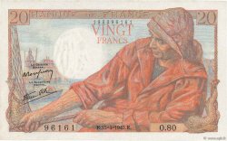 20 Francs PÊCHEUR FRANCE  1943 F.13.06 UNC-