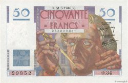 50 Francs LE VERRIER FRANKREICH  1946 F.20.05 ST