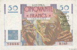 50 Francs LE VERRIER FRANCE  1950 F.20.14 XF-