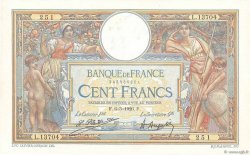 100 Francs LUC OLIVIER MERSON grands cartouches FRANCIA  1926 F.24.04 EBC