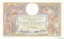 100 Francs LUC OLIVIER MERSON grands cartouches FRANKREICH  1937 F.24.16 fST