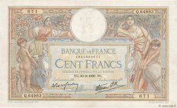 100 Francs LUC OLIVIER MERSON type modifié FRANCIA  1939 F.25.43 BC+