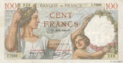 100 Francs SULLY FRANCIA  1940 F.26.23 q.BB