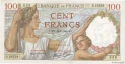 100 Francs SULLY FRANCE  1941 F.26.45 VF+