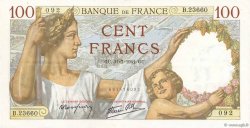 100 Francs SULLY FRANKREICH  1941 F.26.56 VZ+