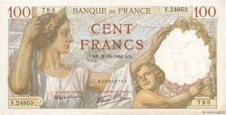 100 Francs SULLY FRANKREICH  1941 F.26.59 fVZ