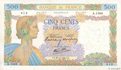 500 Francs LA PAIX FRANCIA  1940 F.32.09 MBC