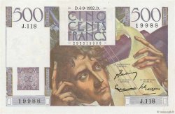500 Francs CHATEAUBRIAND FRANCIA  1952 F.34.10 EBC