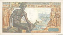 1000 Francs DÉESSE DÉMÉTER FRANKREICH  1942 F.40.06 fST