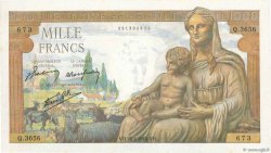 1000 Francs DÉESSE DÉMÉTER FRANCIA  1943 F.40.17 SC+