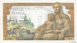 1000 Francs DÉESSE DÉMÉTER FRANKREICH  1943 F.40.20 fST
