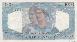 1000 Francs MINERVE ET HERCULE FRANCE  1945 F.41.06 AU
