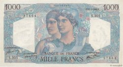 1000 Francs MINERVE ET HERCULE FRANCE  1946 F.41.15 AU-