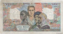 5000 Francs EMPIRE FRANÇAIS FRANCIA  1947 F.47.57 BC+