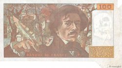 100 Francs DELACROIX modifié Fauté FRANCE  1979 F.69.02c TTB