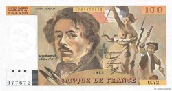 100 Francs DELACROIX modifié FRANKREICH  1984 F.69.08a