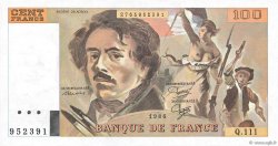 100 Francs DELACROIX modifié FRANCE  1986 F.69.10 NEUF