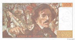100 Francs DELACROIX modifié FRANCE  1989 F.69.13a AU+