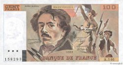 100 Francs DELACROIX modifié FRANKREICH  1989 F.69.13c fST