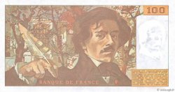 100 Francs DELACROIX imprimé en continu FRANKREICH  1991 F.69bis.03c1 ST