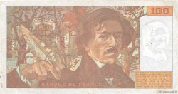 100 Francs DELACROIX imprimé en continu FRANCE  1991 F.69bis.04b F