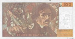 100 Francs DELACROIX 442-1 & 442-2 FRANCE  1994 F.69ter.01a VF
