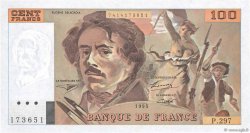 100 Francs DELACROIX 442-1 & 442-2 FRANCIA  1995 F.69ter.02c SC
