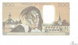 500 Francs PASCAL Fauté FRANKREICH  1992 F.71.50 fVZ