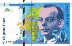 50 Francs SAINT-EXUPÉRY Modifié FRANCE  1996 F.73.03 UNC