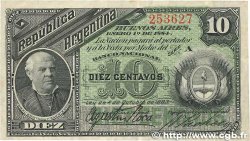 10 Centavos ARGENTINA  1884 P.006 MBC