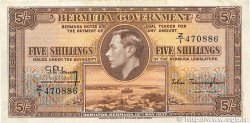 5 Shillings BERMUDA  1937 P.08b BB
