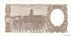 5 Pesos ARGENTINA  1960 P.275a q.FDC