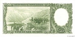 50 Pesos ARGENTINA  1955 P.271c q.FDC