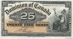 25 Cents CANADA  1900 P.009b VF