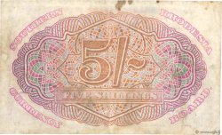 5 Shillings RODESIA DEL SUR  1943 P.08 BC+