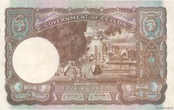 5 Rupees CEYLON  1944 P.036a SPL+