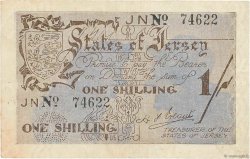 1 Shilling JERSEY  1941 P.02a q.BB