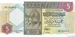5 Dinars LIBYA  1991 P.55a UNC