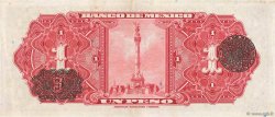 1 Peso MEXICO  1943 P.028e fVZ