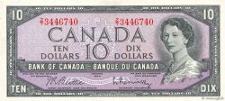 10 Dollars CANADA  1954 P.079b FDC