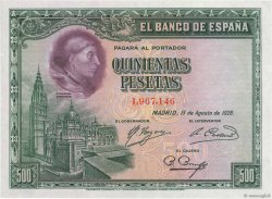 500 Pesetas SPANIEN  1928 P.077a